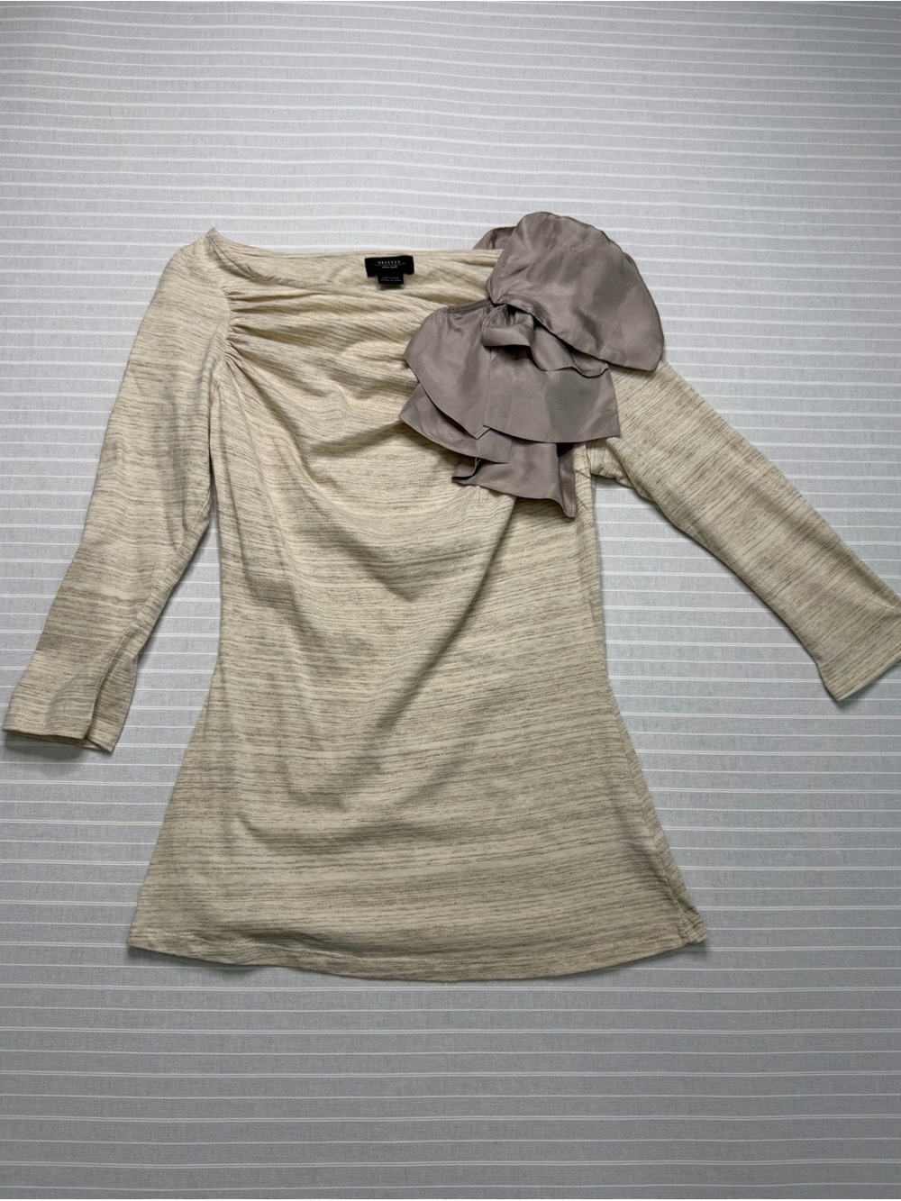 Anthropologie Deletta Statement Ruffle Shoulder Top – XS 🤎